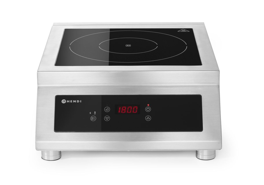 [BM-HENDI-239322] Indukcinė viryklė, modelis 5000 D, HENDI, Profi Line, 400V/5000W, 398x525x(H)175mm