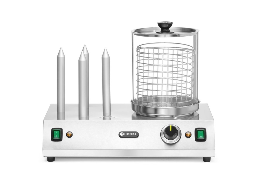 [BM-HENDI-265031] Dešrelių ir dešrainių bandelių šildytuvas, HENDI, 230V/550W, 500x310x(H)395mm