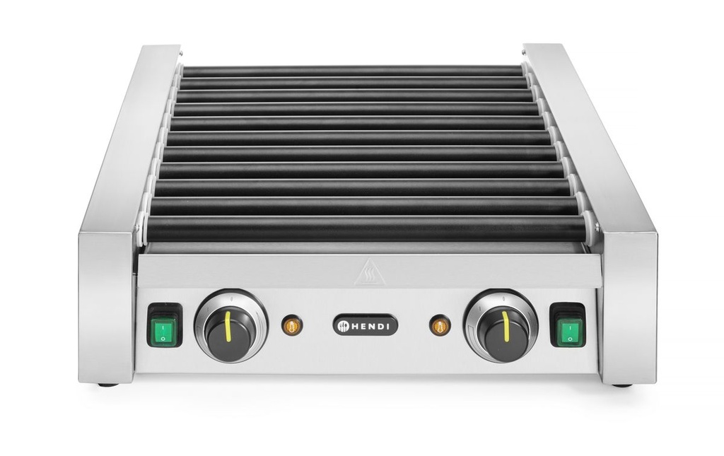 [BM-HENDI-268704] Dešrelių volinis grilis – 2 zonos, HENDI, 11 volų, 230V/1180W, 530x525x(H)180mm
