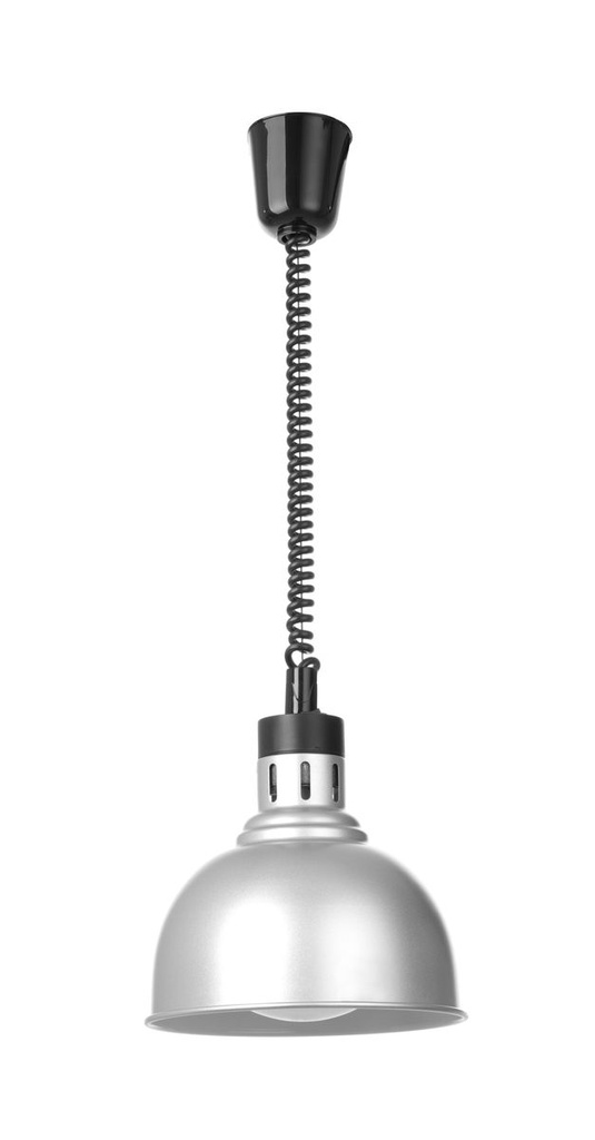 [BM-HENDI-273609] Reguliuojamo aukščio šildymo lempa, kupolo formos, HENDI, Sidabrinė, 230V/250W, ⌀250x(H)207mm