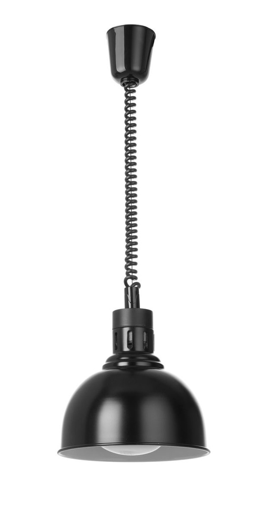 [BM-HENDI-273616] Reguliuojamo aukščio šildymo lempa, kupolo formos, HENDI, Juoda, 230V/250W, ⌀250x(H)207mm