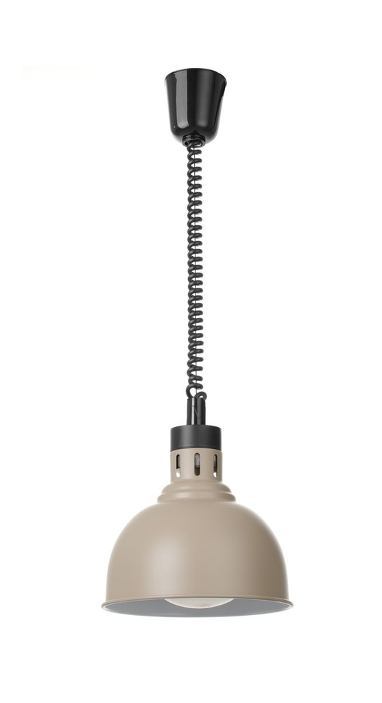 [BM-HENDI-273647] Reguliuojamo aukščio šildymo lempa, kupolo formos, HENDI, Smėlio, 230V/250W, ⌀250x(H)207mm