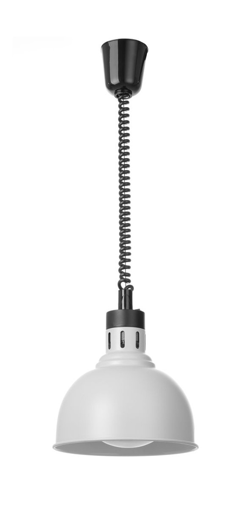 [BM-HENDI-273654] Reguliuojamo aukščio šildymo lempa, kupolo formos, HENDI, Balta, 230V/250W, ⌀250x(H)207mm