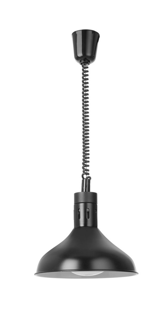 [BM-HENDI-273678] Reguliuojamo aukščio šildymo lempa, varpo formos, HENDI, Juoda, 230V/250W, ⌀295x(H)207mm