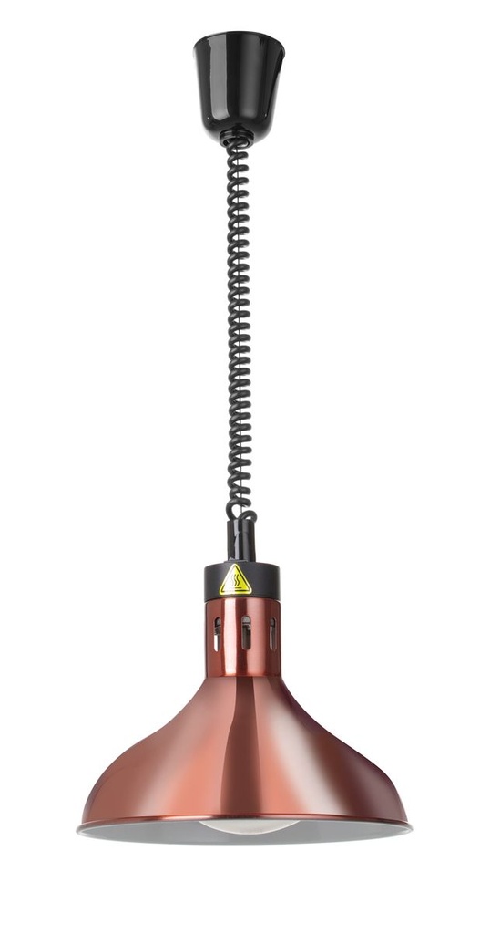 [BM-HENDI-273685] Reguliuojamo aukščio šildymo lempa, varpo formos, HENDI, Varinė, 230V/250W, ⌀295x(H)207mm