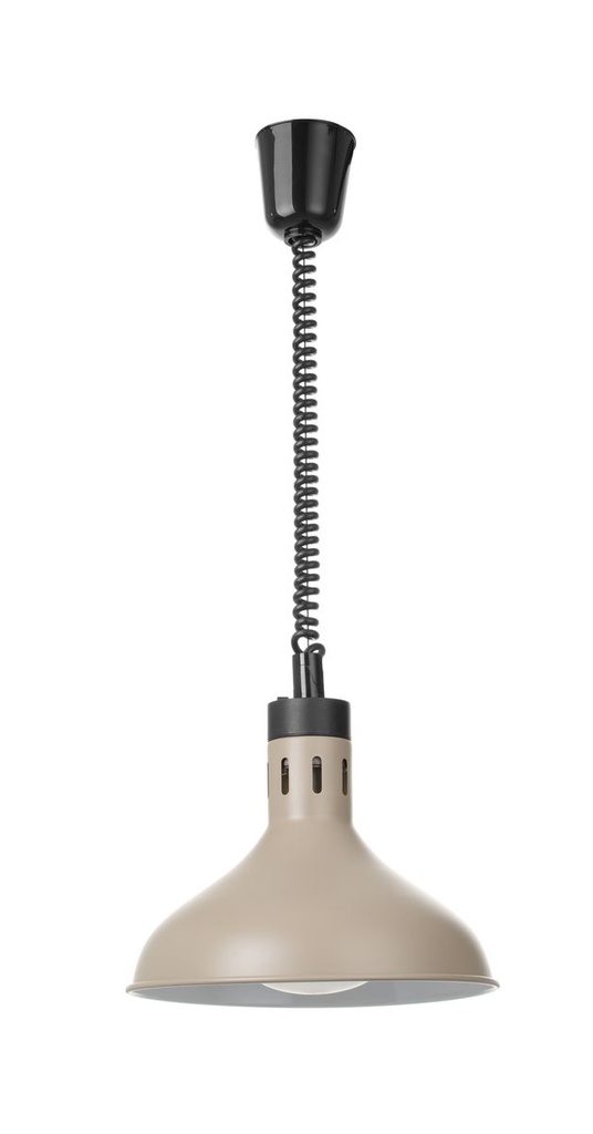[BM-HENDI-273708] Reguliuojamo aukščio šildymo lempa, varpo formos, HENDI, Smėlio, 230V/250W, ⌀295x(H)207mm
