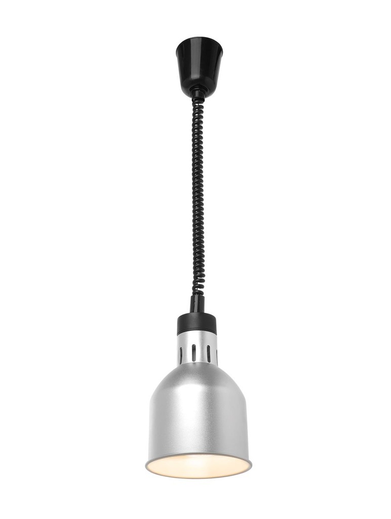 [BM-HENDI-273883] Reguliuojamo aukščio šildymo lempa, cilindrinis, HENDI, Sidabrinė, 230V/375W, ⌀175x(H)250mm