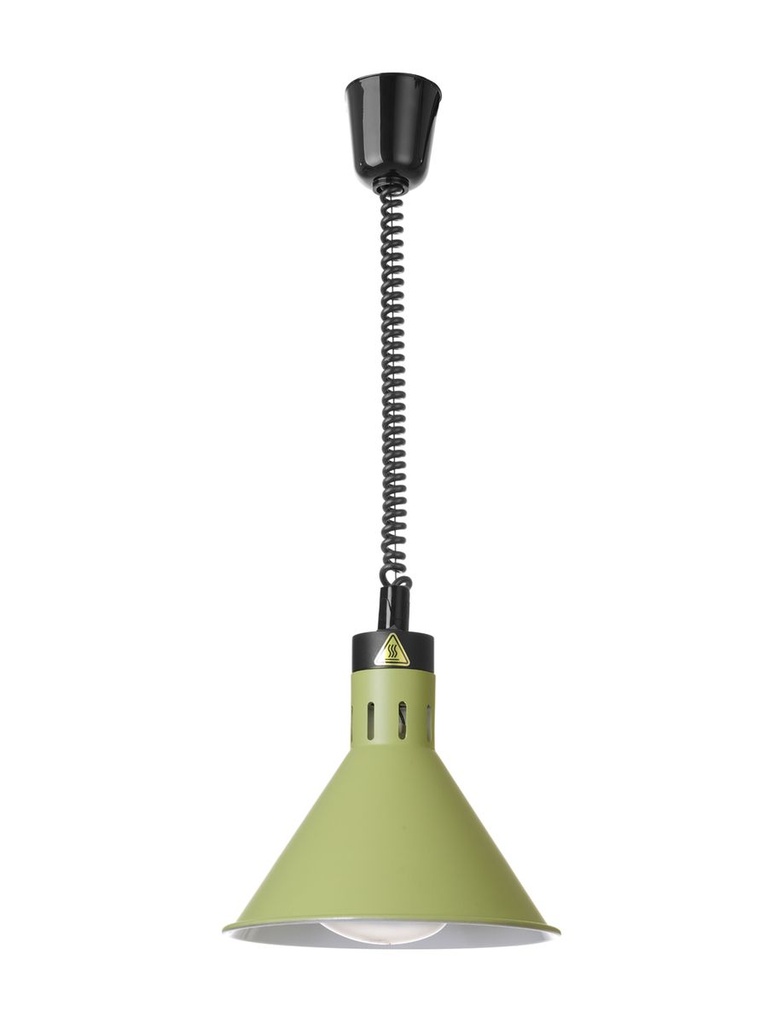 [BM-HENDI-273920] Reguliuojamo aukščio šildymo lempa, kūginis, HENDI, Žalia, 230V/375W, ⌀275x(H)250mm