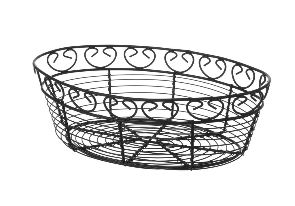 Dekoratyvinis vielinis krepšelis, ovalus, HENDI, 255x160x(H)80mm
