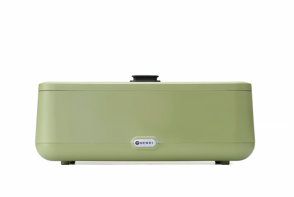 [BM-HENDI-470435] Maisto šildytuvas (chafing dish) UNIQ, HENDI, dizainas Robert Bronwasser, GN 1/1, Žalia, 230V/700W, 607x402x(H)245mm