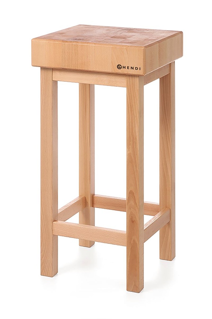 [BM-HENDI-506011] Medinis mėsininko trinkis su stovu, HENDI, 500x400x(H)200mm