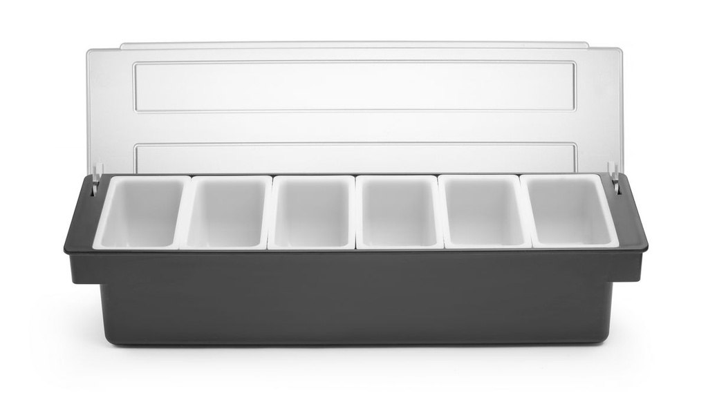 [BM-HENDI-552032] Prieskonių laikiklis - 6 indai, BarUp, 480x150x(H)100mm