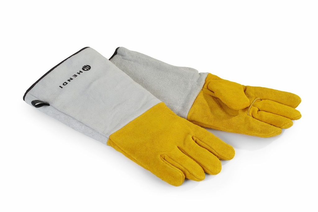 [BM-HENDI-556689] Karščiui atsparios odinės kepsninės pirštinės - 2 vnt., HENDI, 2 pcs., (L)460mm