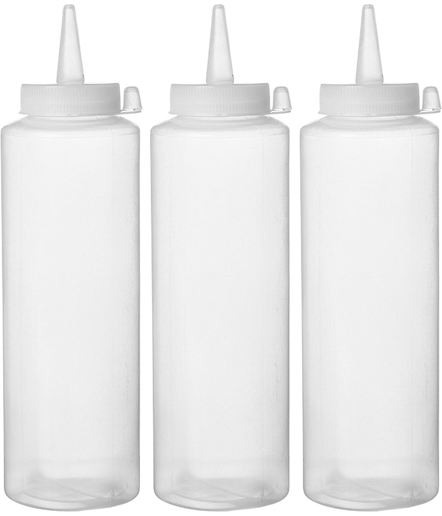 [BM-HENDI-558058] Dozatorių buteliukų komplektas, HENDI, 0,2L, Skaidri, 3 pcs., ⌀50x(H)177mm