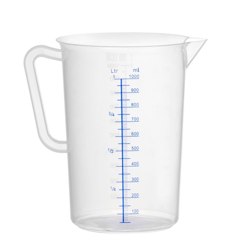 [BM-HENDI-567203] Matavimo ąsotis polipropileninis, HENDI, Kitchen Line, 1L, ⌀110x(H)170mm