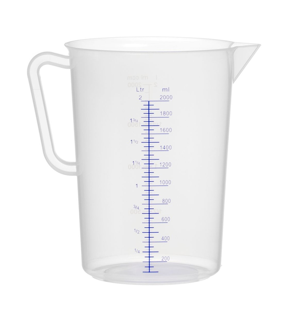 [BM-HENDI-567302] Matavimo ąsotis polipropileninis, HENDI, Kitchen Line, 2L, ⌀140x(H)215mm