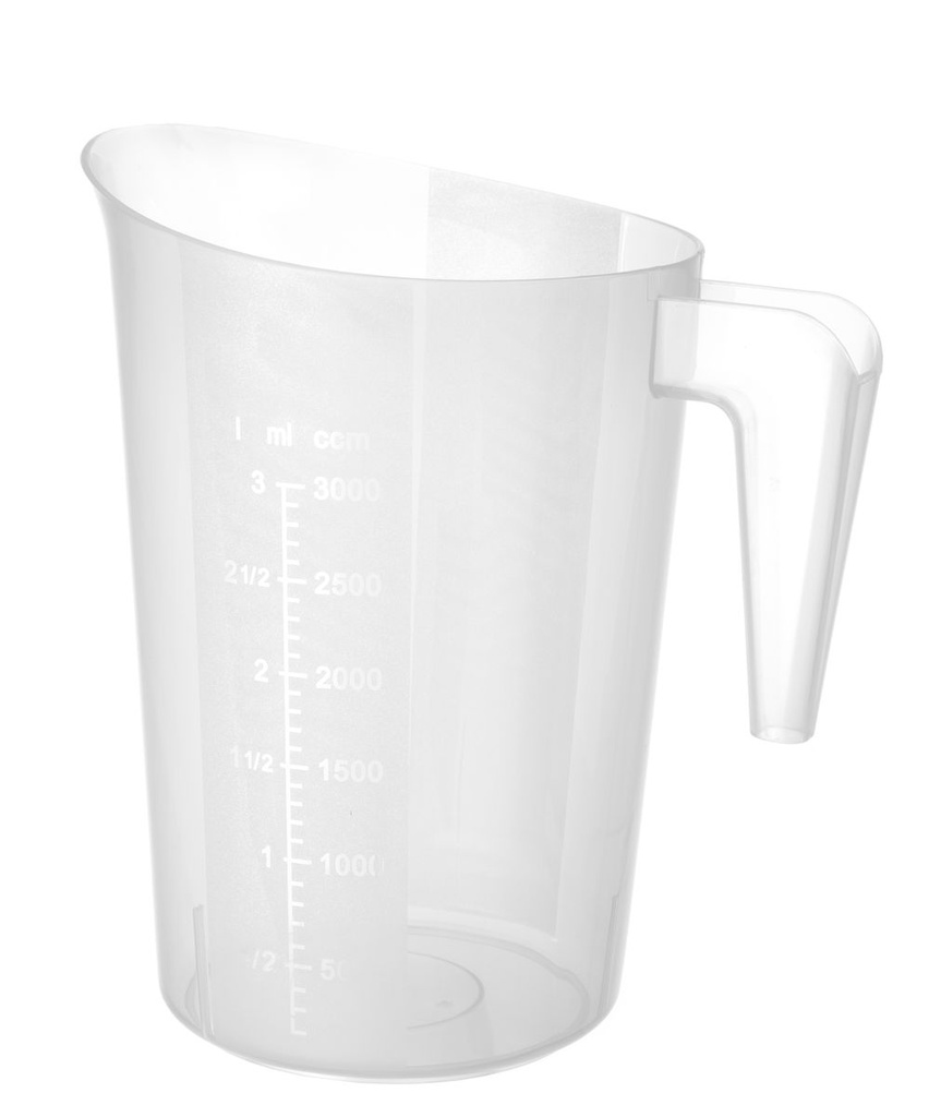 [BM-HENDI-567845] Matavimo ąsotis sustatomas, HENDI, Budget Line, 3L, ⌀181x(H)233mm