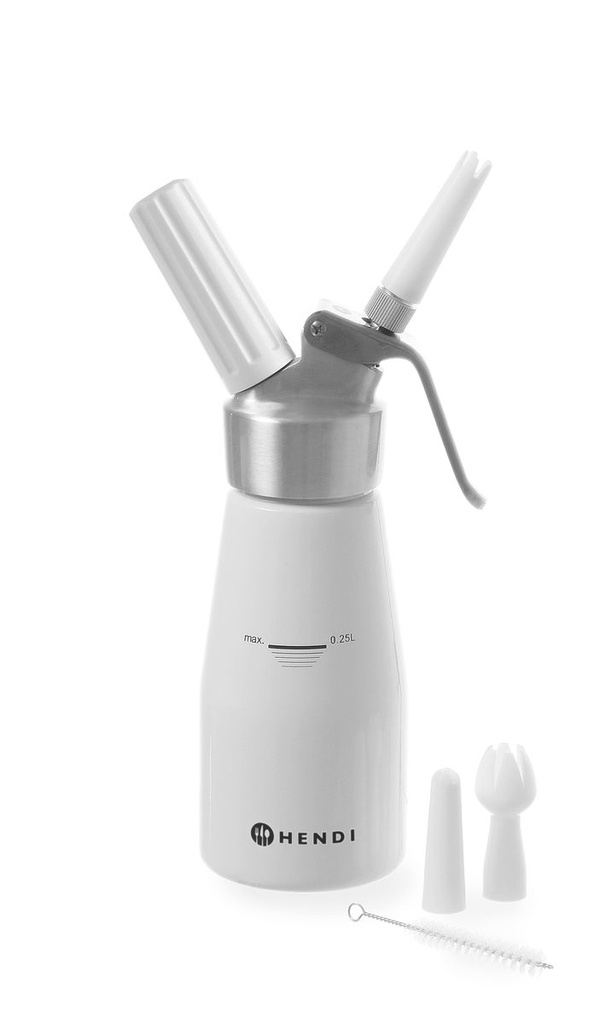 [BM-HENDI-588031] Grietinėlės plaktuvas (sifonas), HENDI, Kitchen Line, 0,25L, ⌀80x(H)200mm