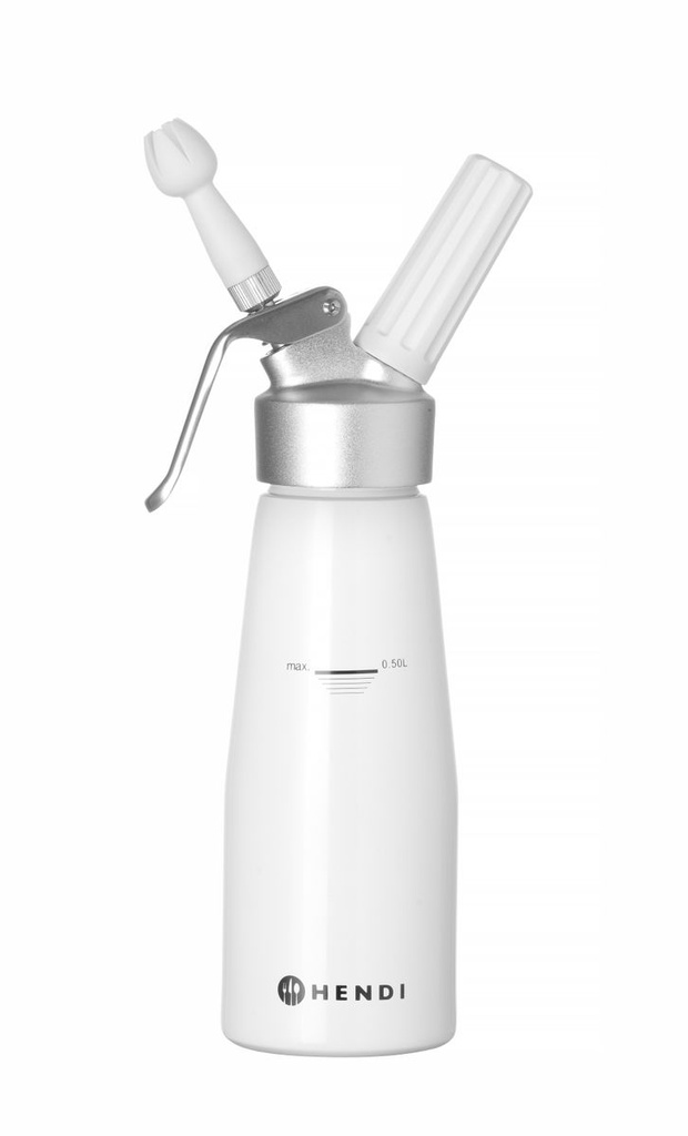 [BM-HENDI-588369] Grietinėlės plaktuvas (sifonas), HENDI, Kitchen Line, 0,5L, ⌀80x(H)260mm