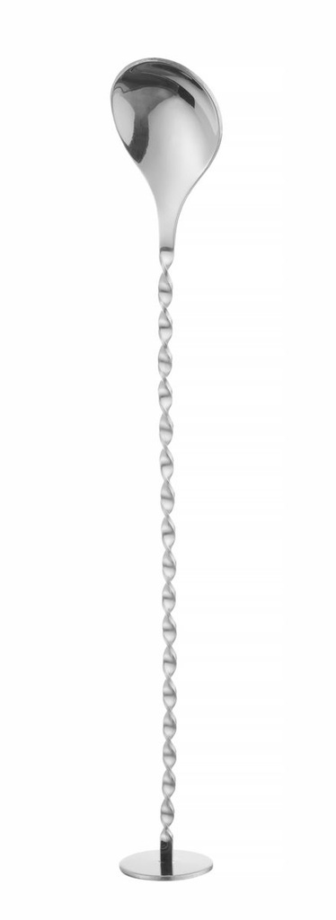 [BM-HENDI-593097] Baro šaukštas su grūstuvu, BarUp, Sidabrinė, 280x35mm