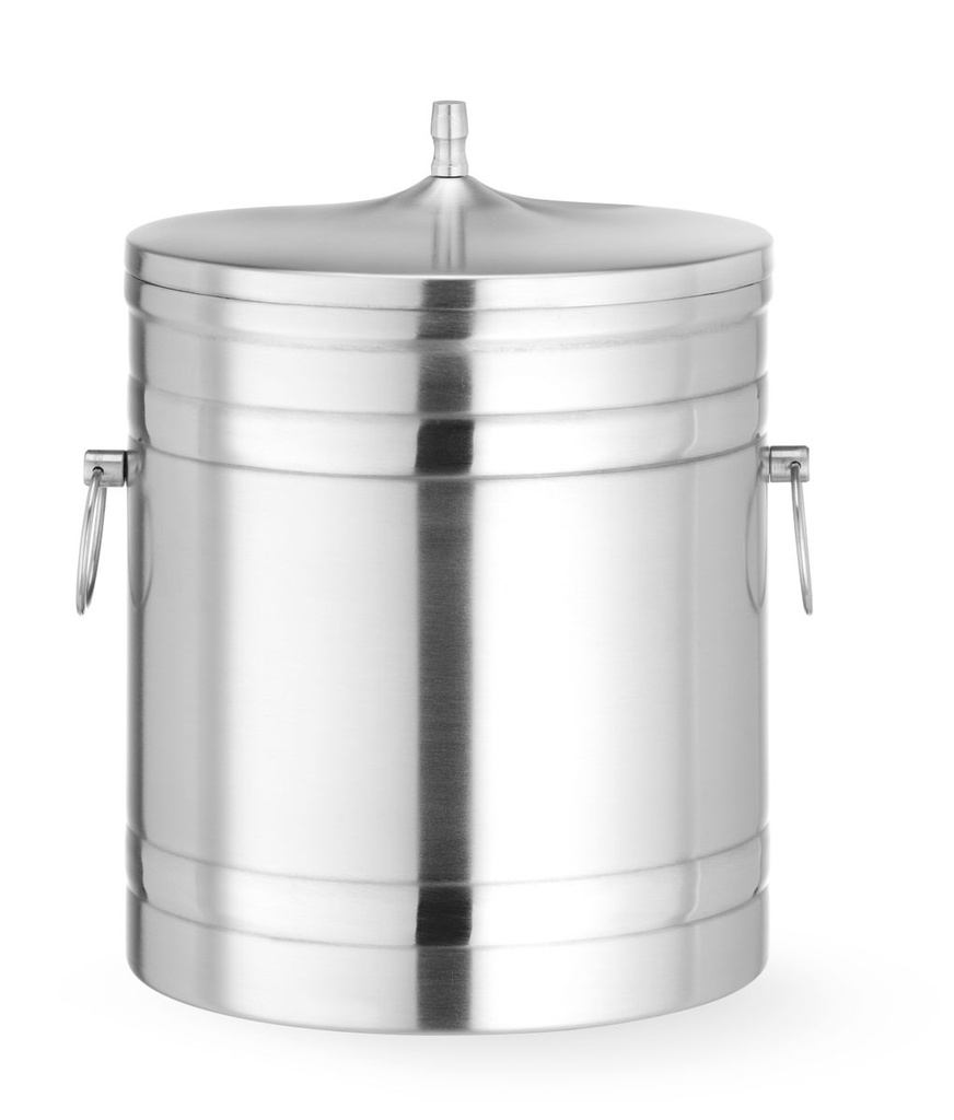 [BM-HENDI-594704] Dvigubų sienelių ledo indas, BarUp, 5L, Sidabrinė, ⌀200x(H)230mm