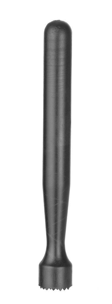 [BM-HENDI-596739] Grūstuvėlis kokteiliams, BarUp, profiliuotas, grotelės, Juoda, ⌀34x207mm