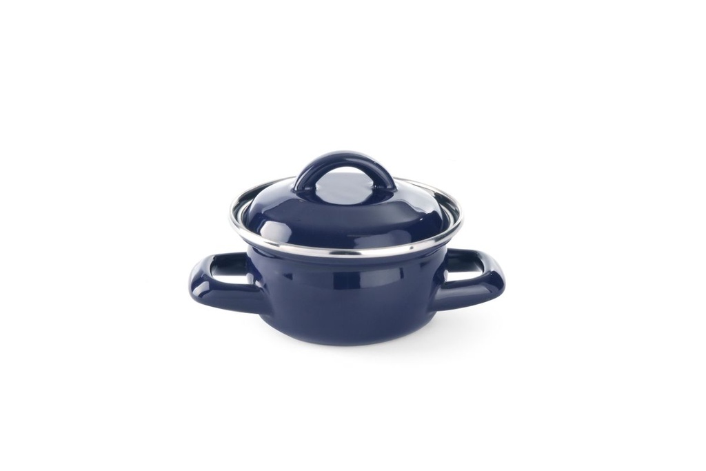 [BM-HENDI-625804] Sriubos ir padažo puodas - su dangčiu, HENDI, 0,3L, Mėlyna, ⌀115x(H)90mm