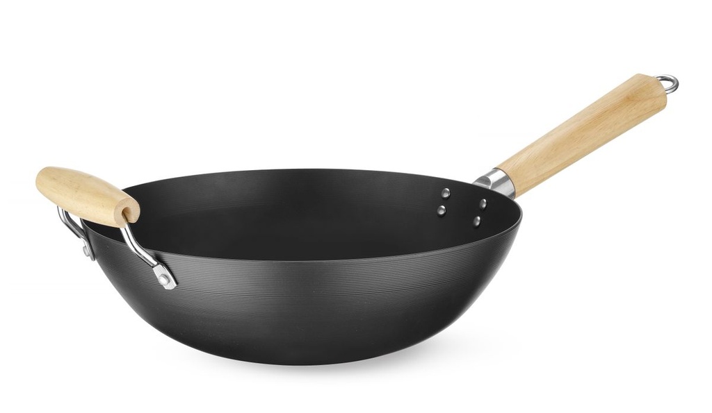 [BM-HENDI-627907] Wok keptuvė su medine rankena, HENDI, ⌀324x565mm
