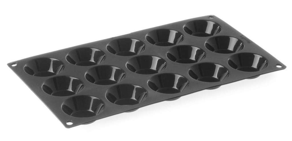 Silikoninė kepimo forma Tartelette ø50x(H)17, HENDI, 15 formelių, GN 1/3, ⌀50x(H)17mm