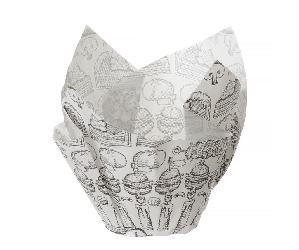 [BM-HENDI-678190] Riebalams atsparaus popieriaus įdėklas suformuotas - 150 vnt., HENDI, 150 pcs., 160x160x(H)50mm
