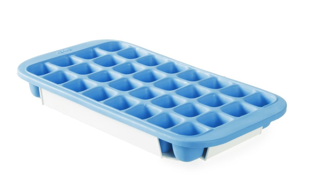[BM-HENDI-679005] Ledo kubelių forma su dangčiu ir apatiniu padėklu, BarUp, Mėlyna, 337x170mm