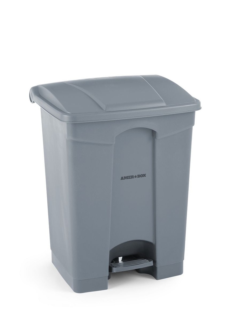 [BM-HENDI-691151] Šiukšliadėžė su pedalu, AmerBox, 68L, Šviesiai pilka, 490x410x(H)660mm