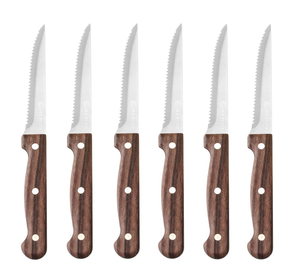 [BM-HENDI-783085] Kepsnių peilis, HENDI, Profi Line, Ruda, 6 pcs., (L)210mm