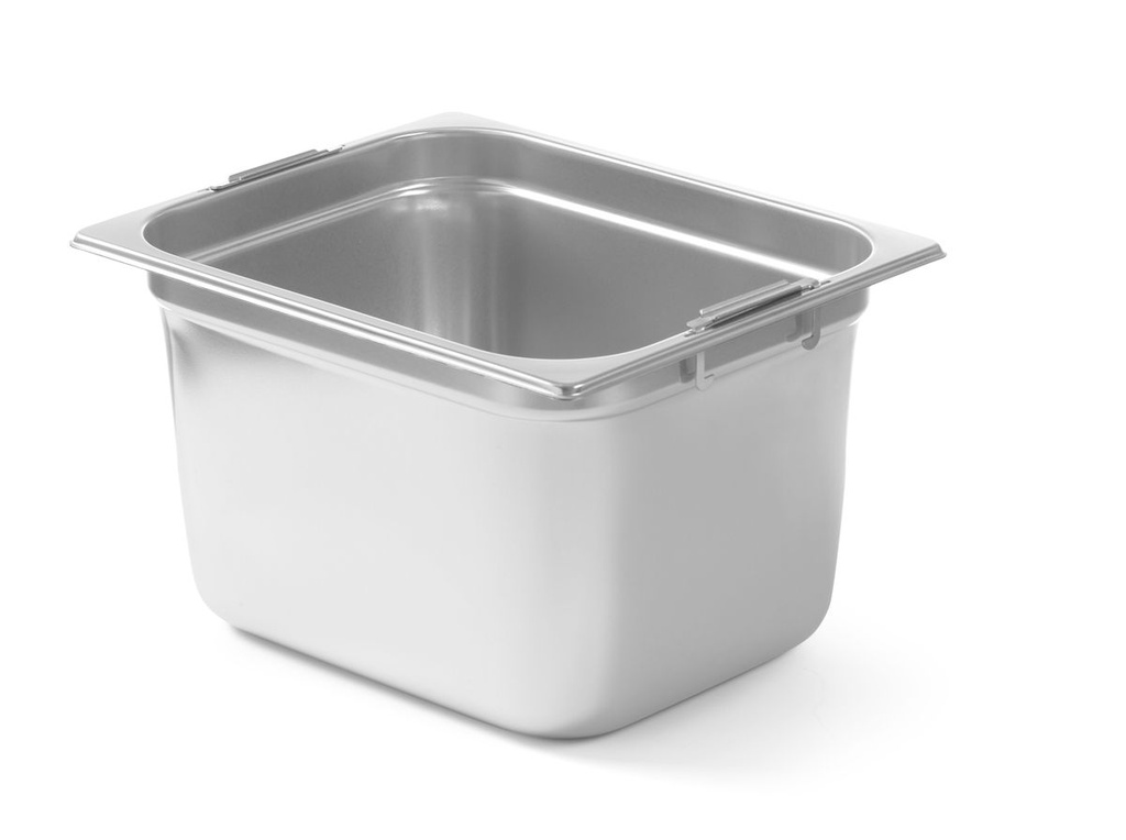 GN indas su nuleidžiamomis rankenomis, HENDI, GN 1/2, 6,25L, 325x265x(H)100mm