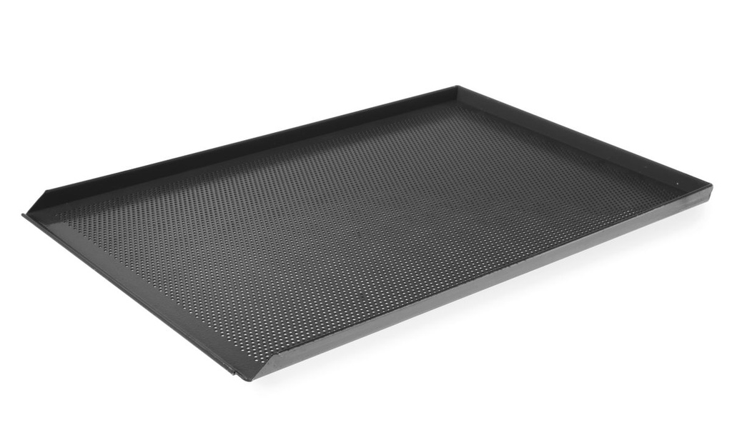 [BM-HENDI-808221] Padėklas, perforuotas, nesvylanti danga, 3 bortai, HENDI, 600x400mm, Stačiakampis