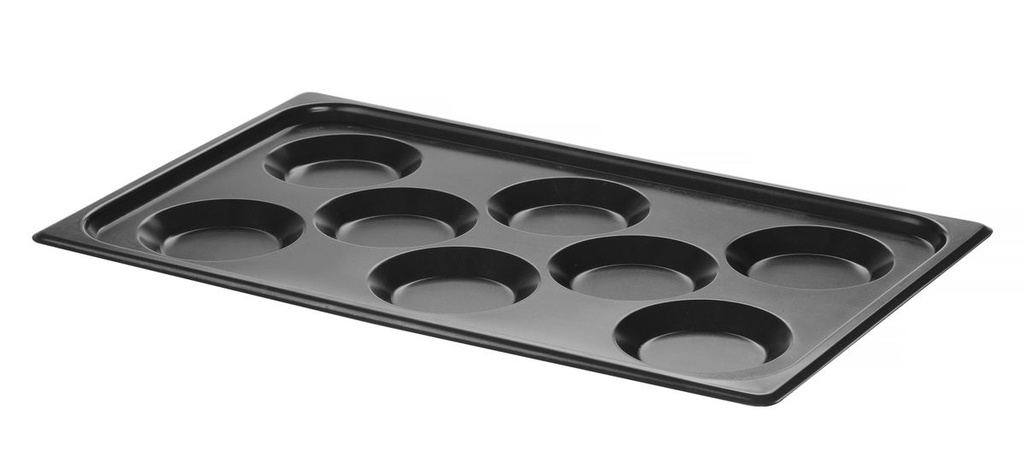 [BM-HENDI-808856] Skarda su nesvylančia danga CONVECTOMAT EGGPLATE, HENDI, GN 1/1, Juoda, 530x325x(H)26mm