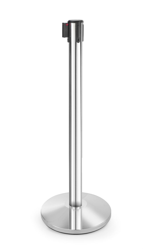 [BM-HENDI-810378] Atitvaras su ištraukiama juosta sidabrinis, HENDI, stulpelis + pagrindas, ⌀360x(H)1010mm