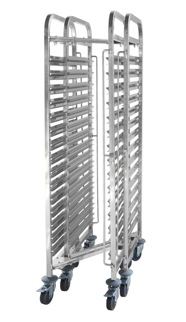 [BM-HENDI-810606] Indų surinkimo vežimėlis kompaktiško sandėliavimo - 15 x GN 1/1, HENDI, 445x610x(H)1710mm