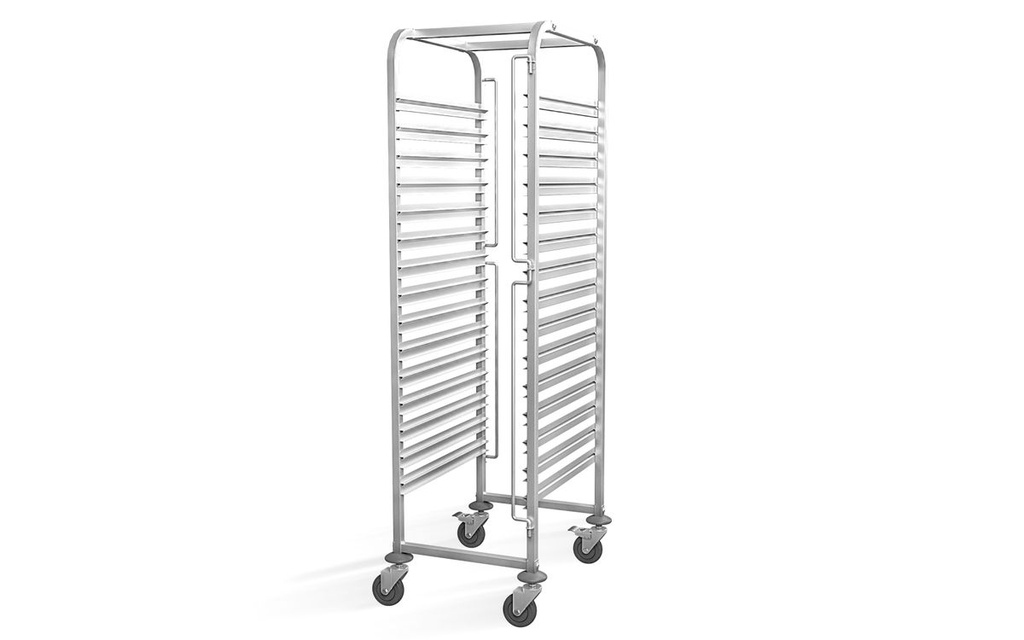 [BM-HENDI-810651] Indų surinkimo vežimėlis – 15x 600x400, HENDI, Profi Line, 515x680x(H)1710mm