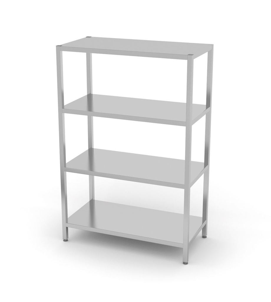 [BM-HENDI-812532] Sandėliavimo stelažas su 4 ištisinėmis lentynomis – varžtinis, HENDI, Kitchen Line, 1000x500x(H)1800mm