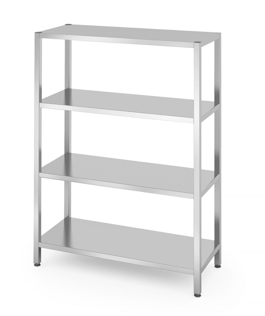 [BM-HENDI-812549] Sandėliavimo stelažas su 4 ištisinėmis lentynomis – varžtinis, HENDI, Kitchen Line, 1200x500x(H)1800mm