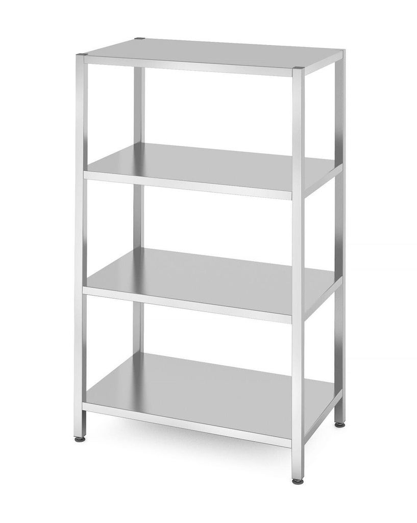 [BM-HENDI-812556] Sandėliavimo stelažas su 4 ištisinėmis lentynomis – varžtinis, HENDI, Kitchen Line, 1000x600x(H)1800mm