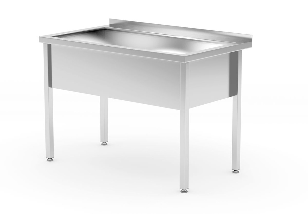 [BM-HENDI-812853] Stalas su viena plovimo vonele – suvirintas, gylis 700 mm, kameros aukštis 300 mm, HENDI, Profi Line, 800x700x(H)850mm