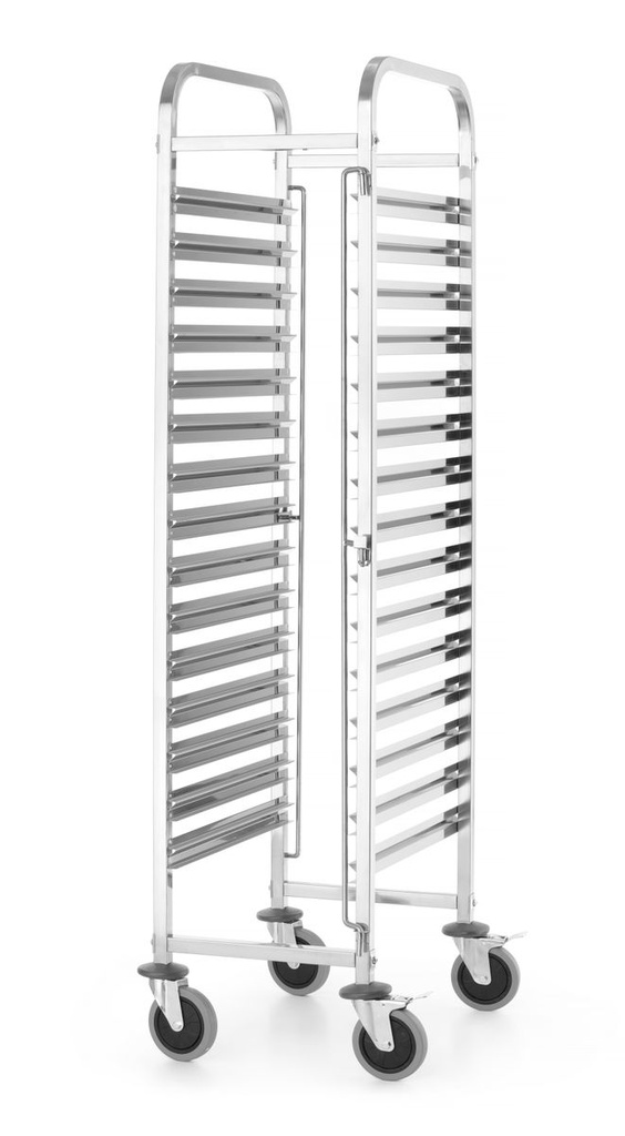 [BM-HENDI-813270] Stelažinis vežimėlis , HENDI, Kitchen Line, GN 1/1, Sidabrinė, 380x550x(H)1705mm