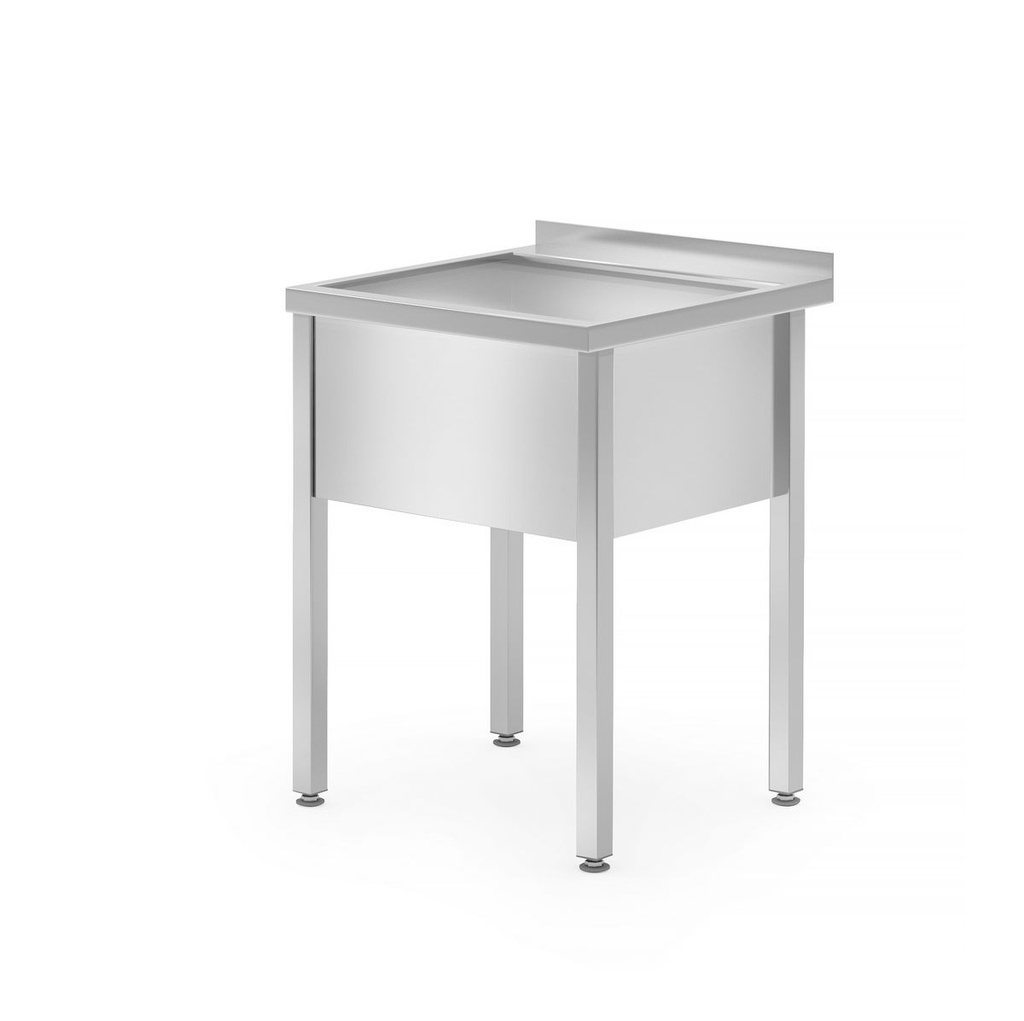 [BM-HENDI-813294] Stalas su viena plovimo vonele – suvirintas, HENDI, Profi Line, 600x600x(H)850mm