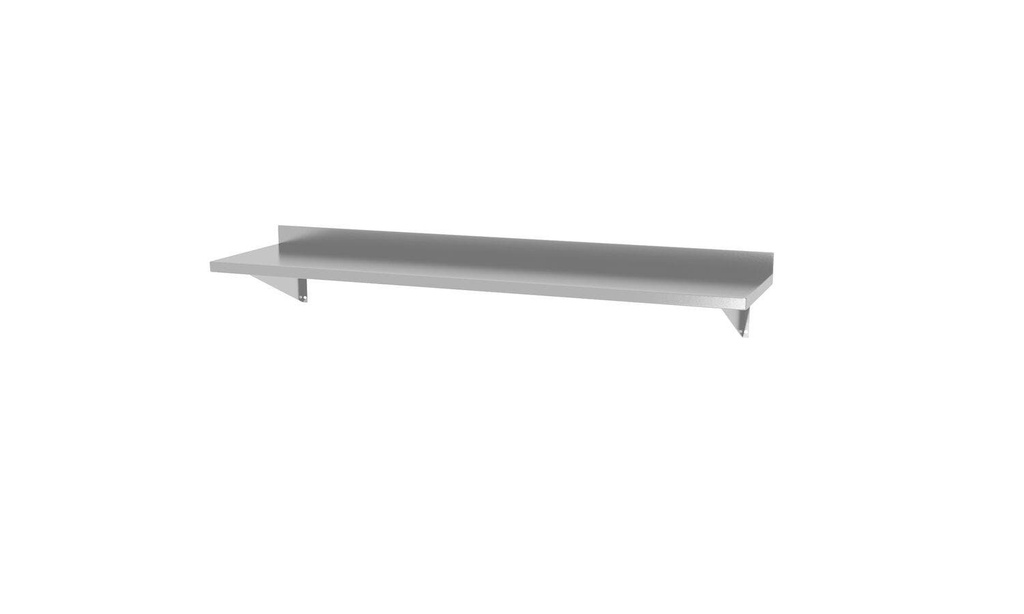 [BM-HENDI-816509] Sieninė lentyna, su 2 laikikliais, HENDI, 1200x300x(H)250mm