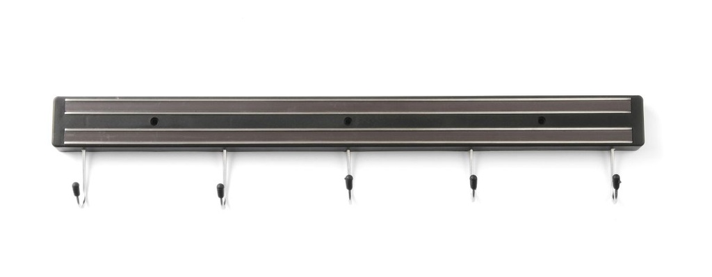 [BM-HENDI-820308] Peilių magnetas su kabliukais, HENDI, 5 kabliukai, (L)470mm