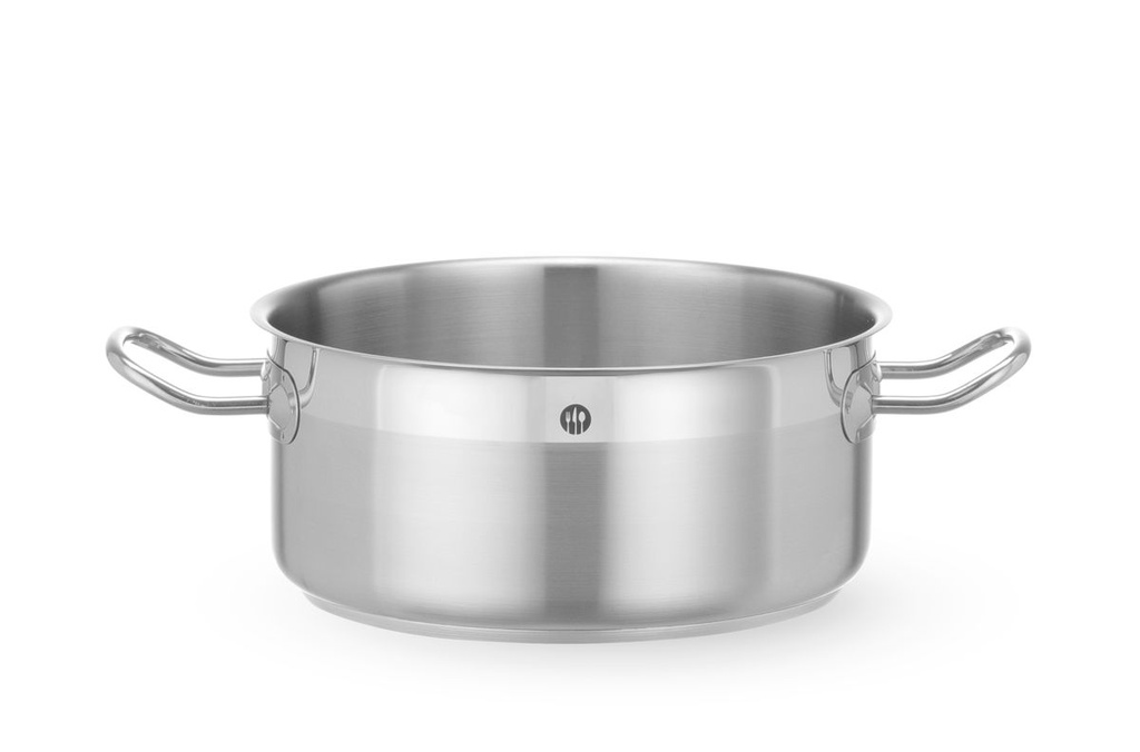 Troškinimo puodas žemas - be dangčio, HENDI, Profi Line, 4,7L, ⌀240x(H)105mm, Apvalus
