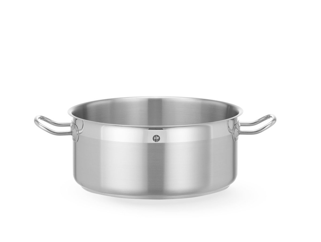 Troškinimo puodas žemas - be dangčio, HENDI, Profi Line, 7,3L, ⌀280x(H)120mm, Apvalus