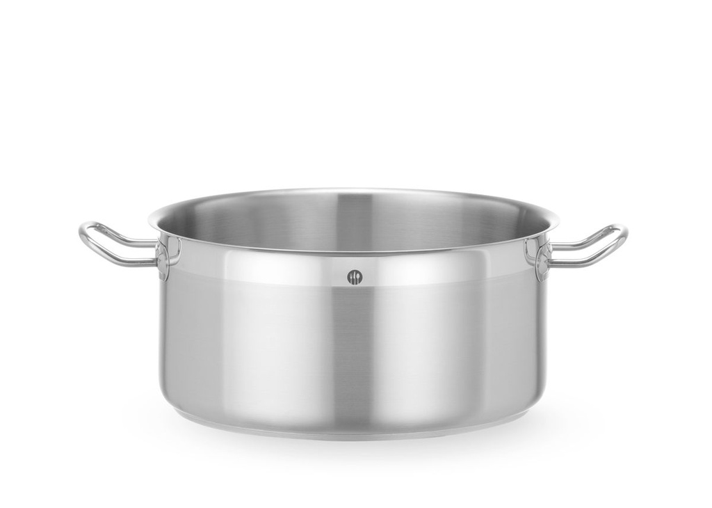 Troškinimo puodas žemas - be dangčio, HENDI, Profi Line, 12L, ⌀320x(H)150mm, Apvalus